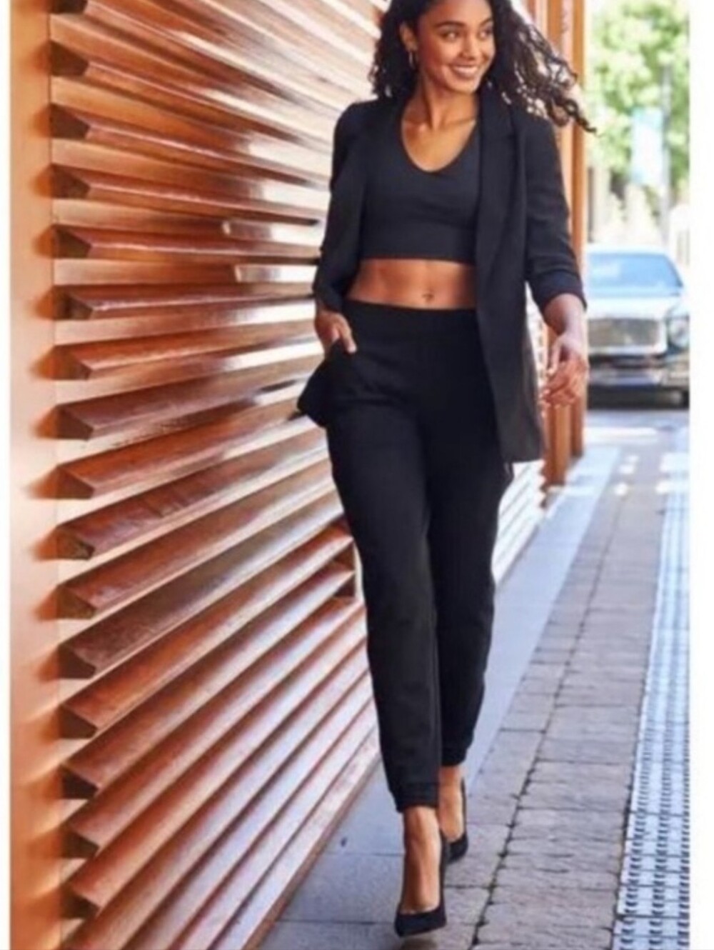 NWOT SPANX The Perfect Pant Ankle Jogger In Black